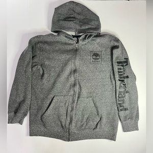 Timberland‎ Jacket Hoodie Youth XL 18-20 Gray Full Zip Sweatshirt